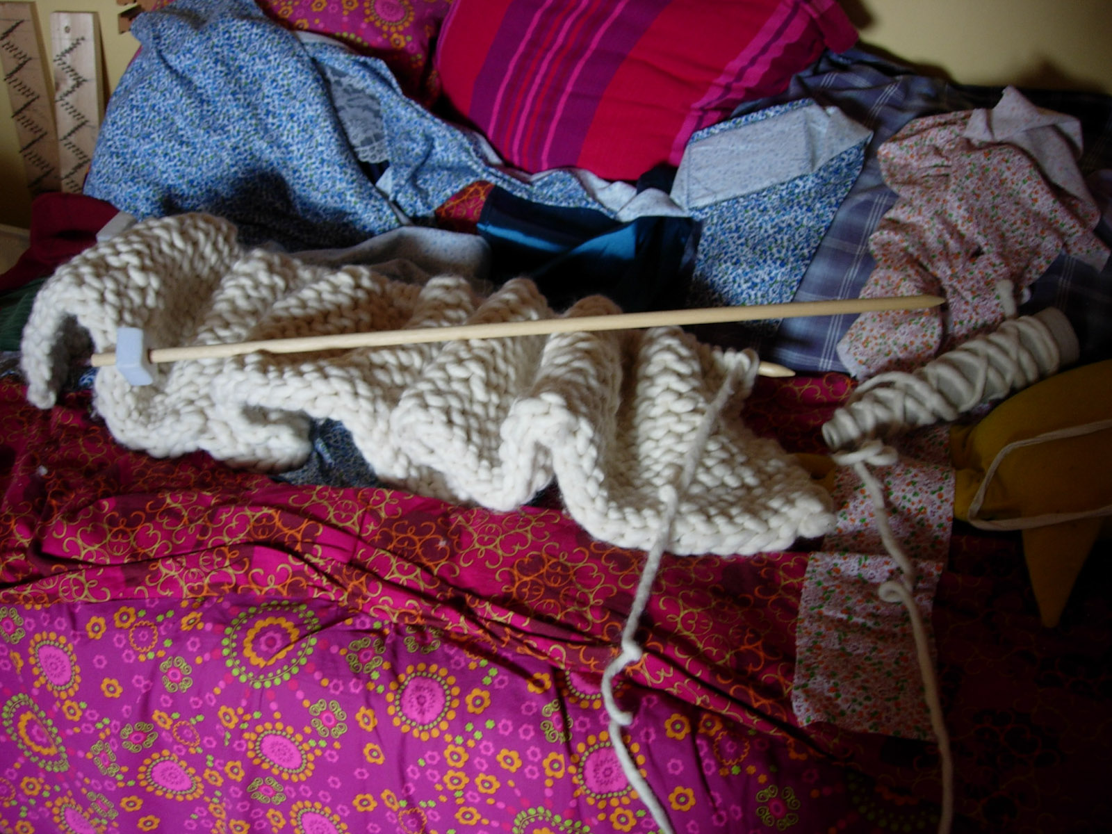 Giant knitting