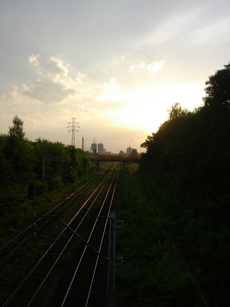 The railway near Broneks house.