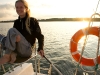 Hanne practices manoeuvres on Niegocin lake