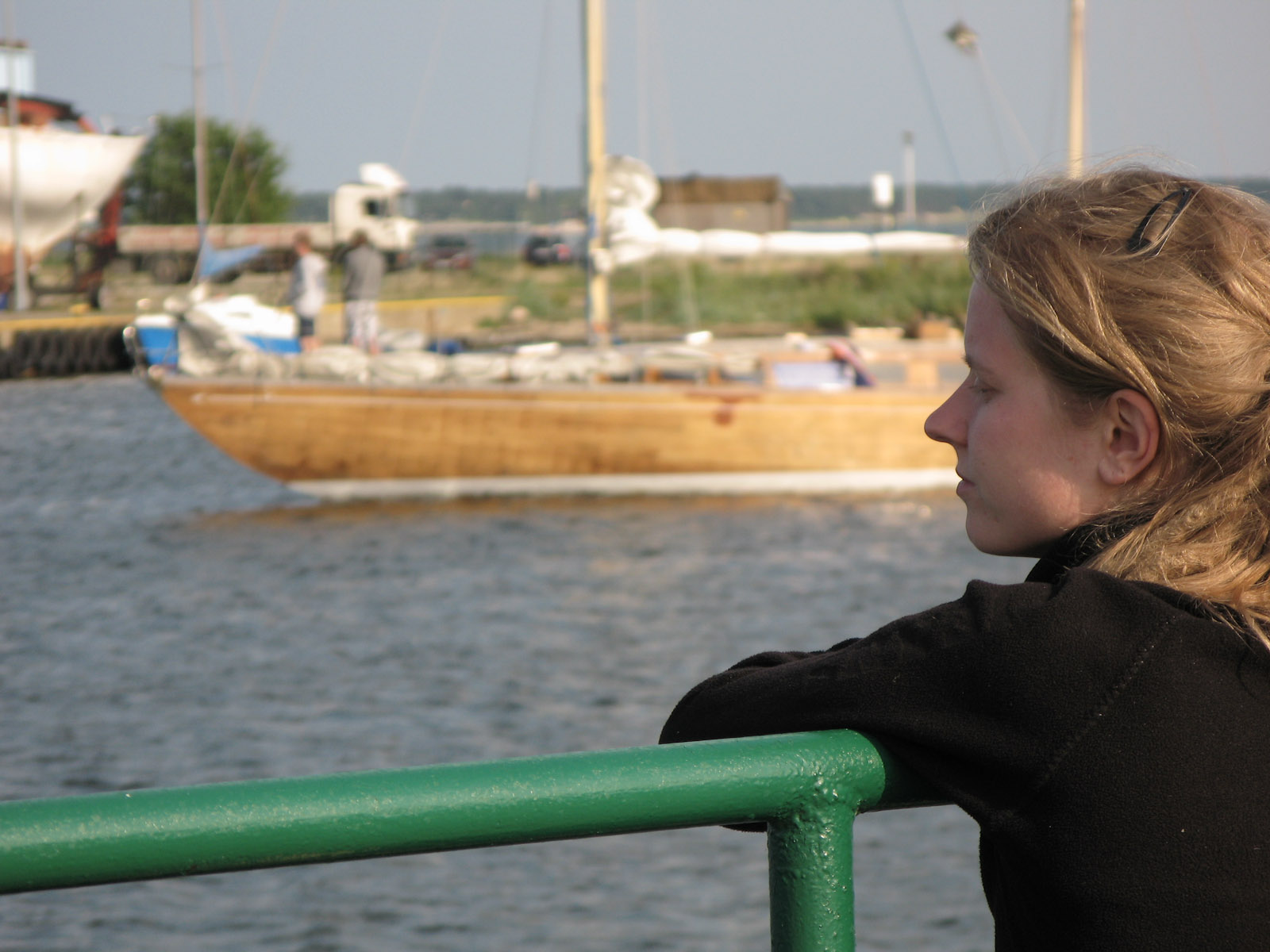 Hanne in the Fishing Port of Jastarnia